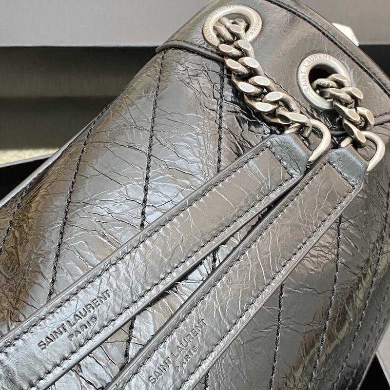 Niki大號復古銀手袋_2