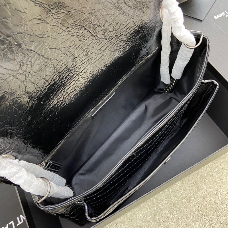 Niki大號復古銀手袋_6