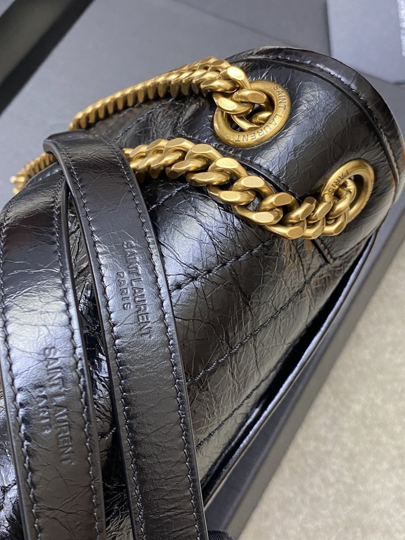 Niki 中號復古金手袋_7