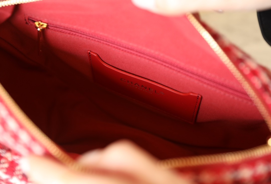 24N Coconeige千鳥紅格子Hobo半月包_6