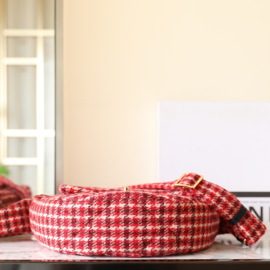 24N Coconeige千鳥紅格子Hobo半月包_5