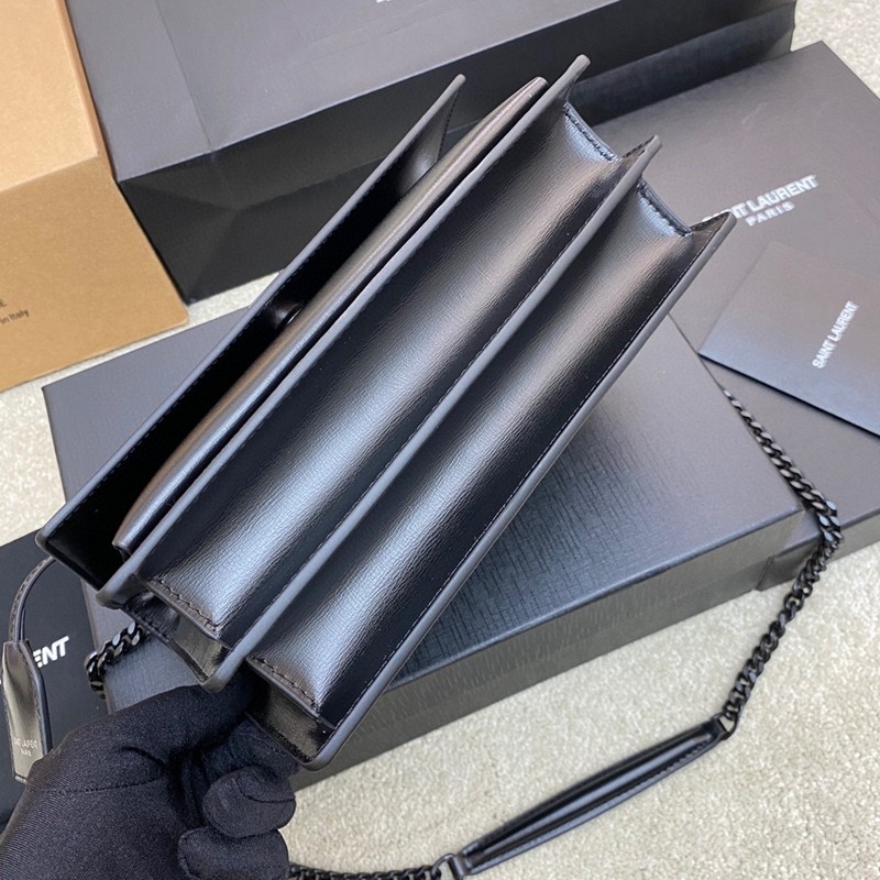 Sunset 日落包 中號手袋 黑鍊_4