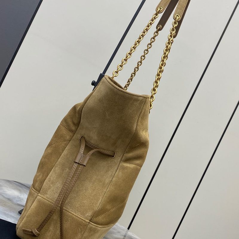 Jamie  Large Pochon絨面牛皮腋下包_3