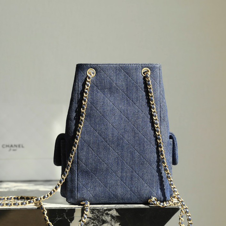 25C早春 抽繩雙肩背包 深色牛仔_5