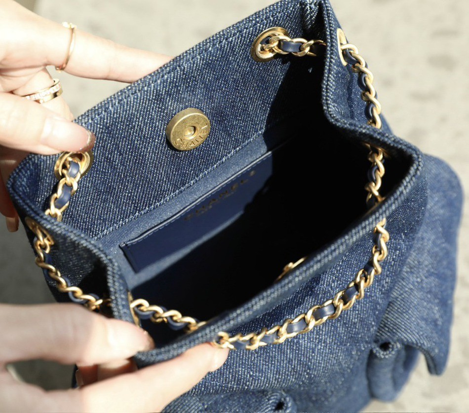 25C早春 抽繩雙肩背包 深色牛仔_8