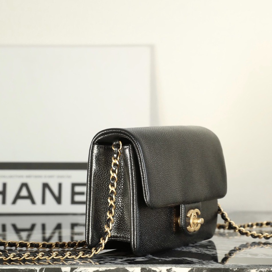 24K 秋冬 魚子醬口蓋方胖子 黑色_4