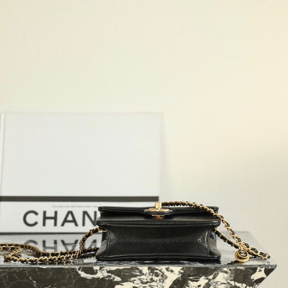 24K 秋冬 魚子醬口蓋方胖子 黑色_7