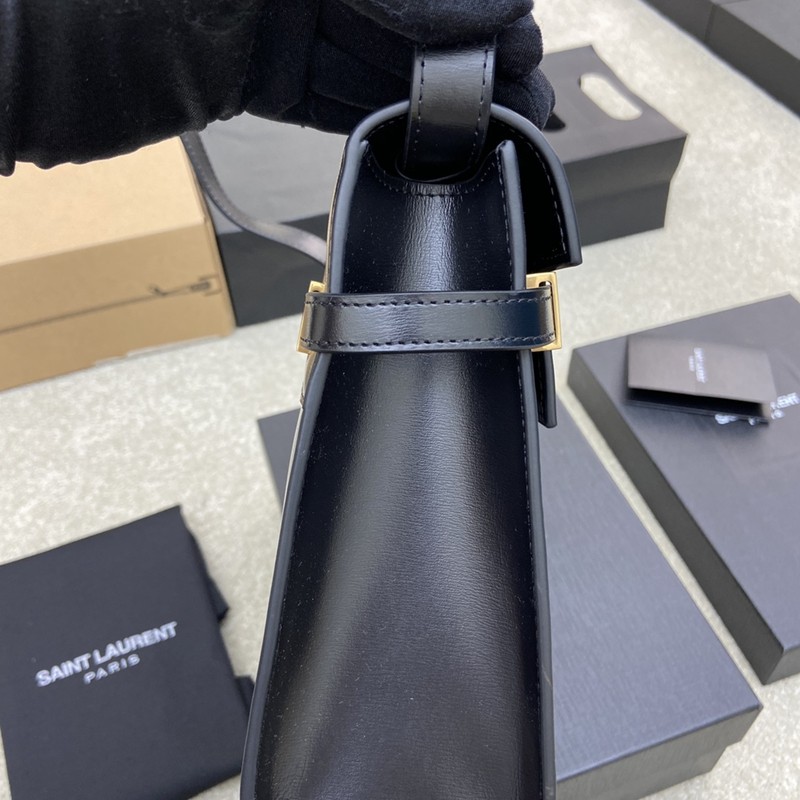 Manhattan 翻蓋曼哈頓法棍包 中號黑金_4