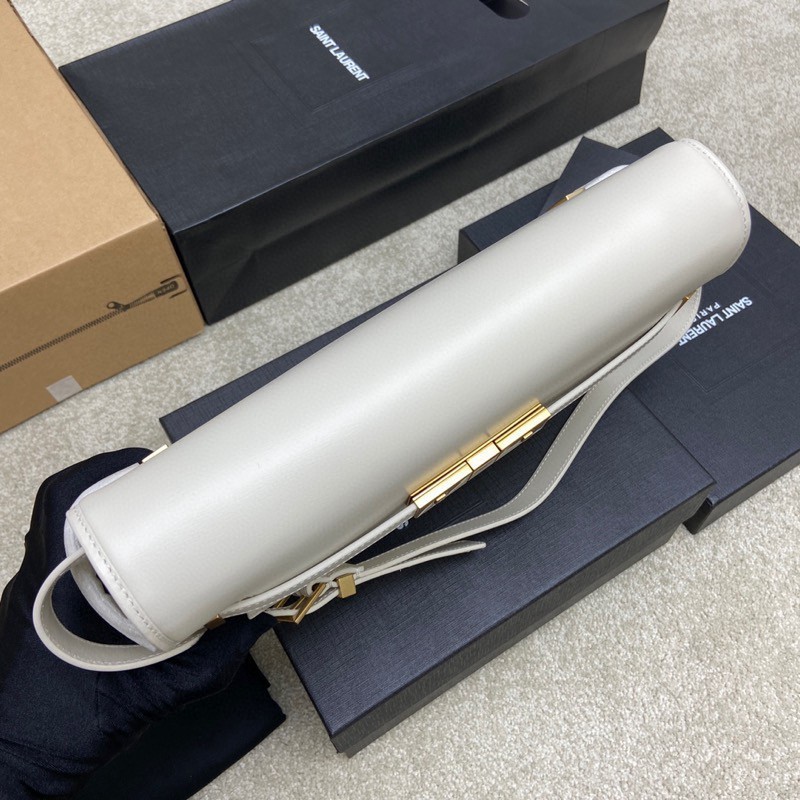 Manhattan 翻蓋曼哈頓法棍包 中號白金_6