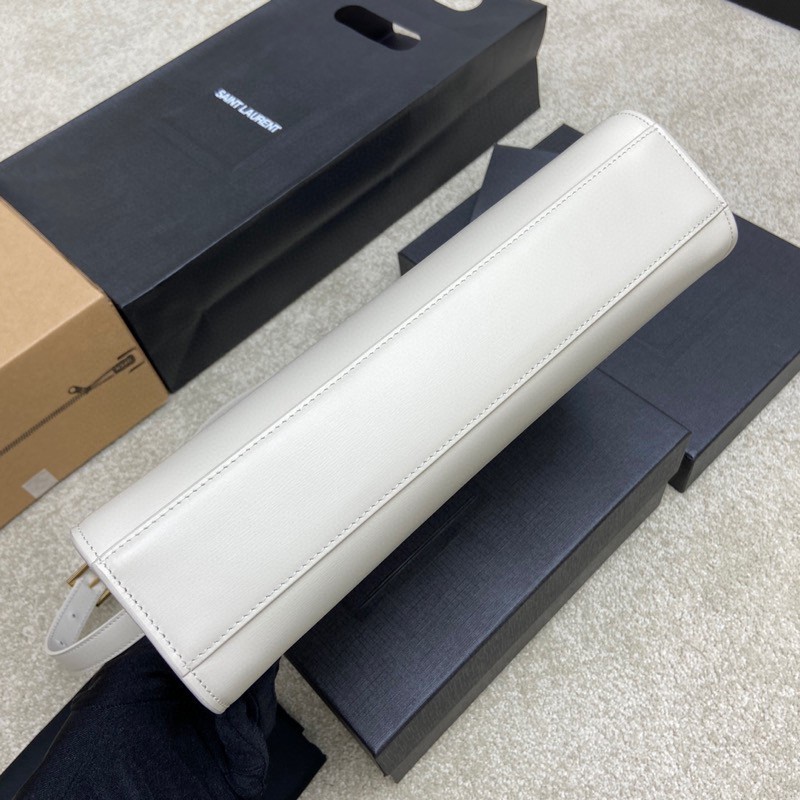 Manhattan 翻蓋曼哈頓法棍包 中號白金_4