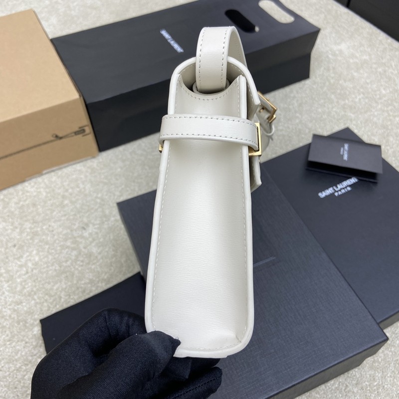 Manhattan 翻蓋曼哈頓法棍包 小號白金_5