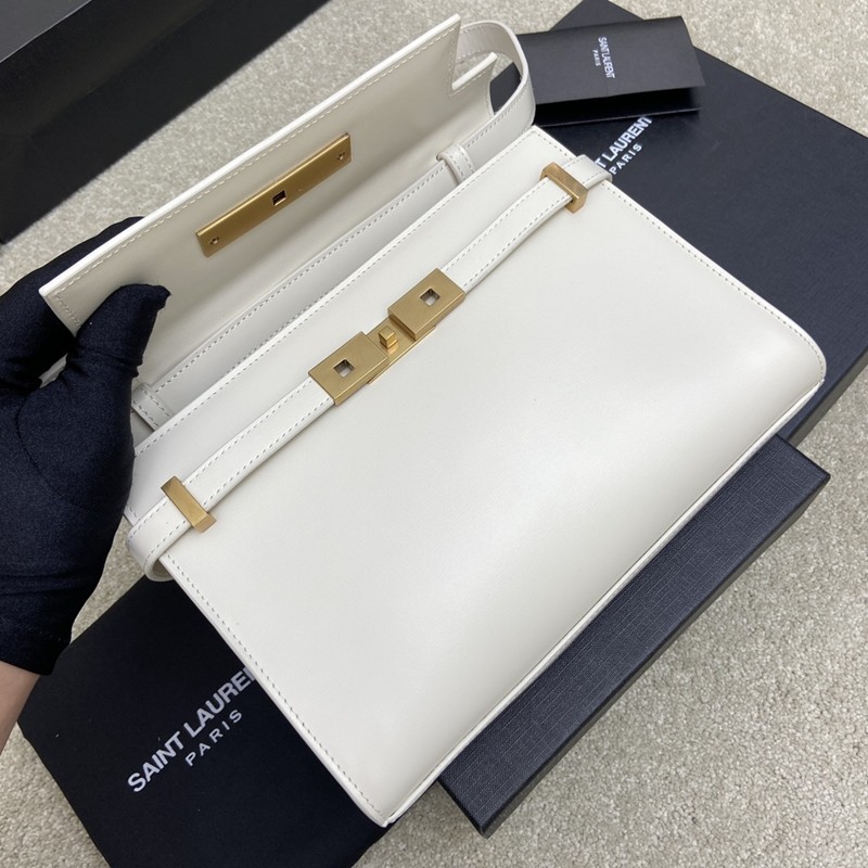 Manhattan 翻蓋曼哈頓法棍包 小號白金_6