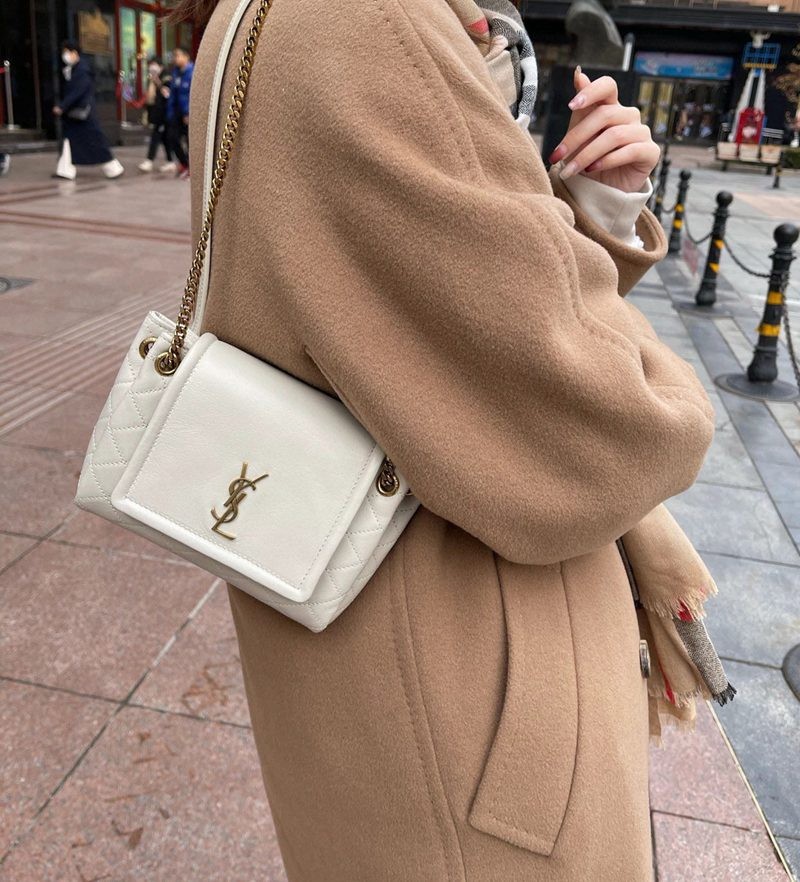 Nolita 羊皮迷你手袋  復古白色_2