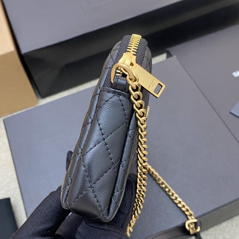 Gaby絎縫小羊皮拉鏈小袋_3