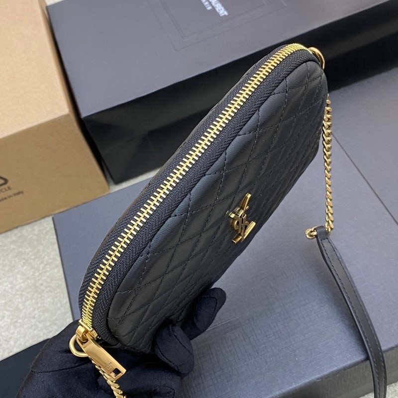 Gaby絎縫小羊皮拉鏈小袋_4