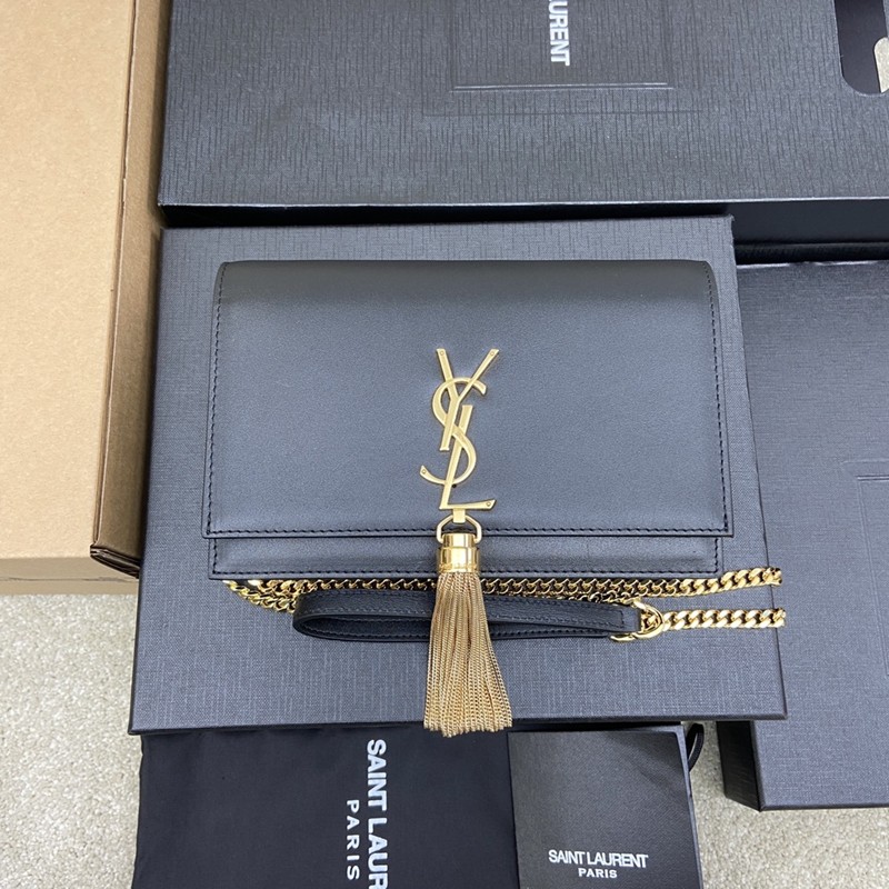 Kate粒面皮革小型流蘇手袋_1