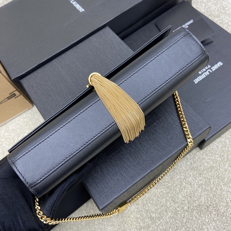 Kate粒面皮革流蘇手袋_3