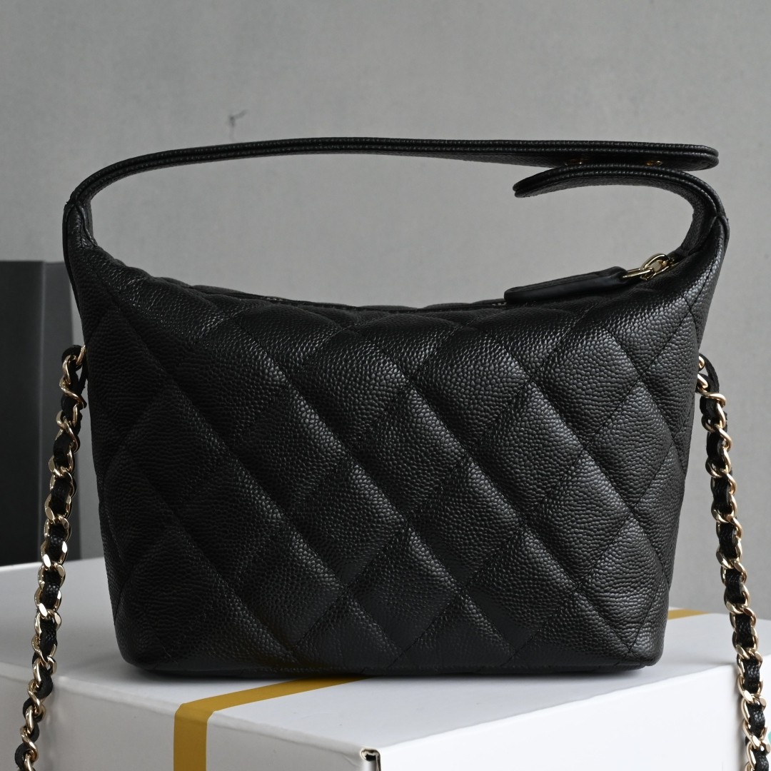 25C 手提Hobo飯盒包 黑色_2