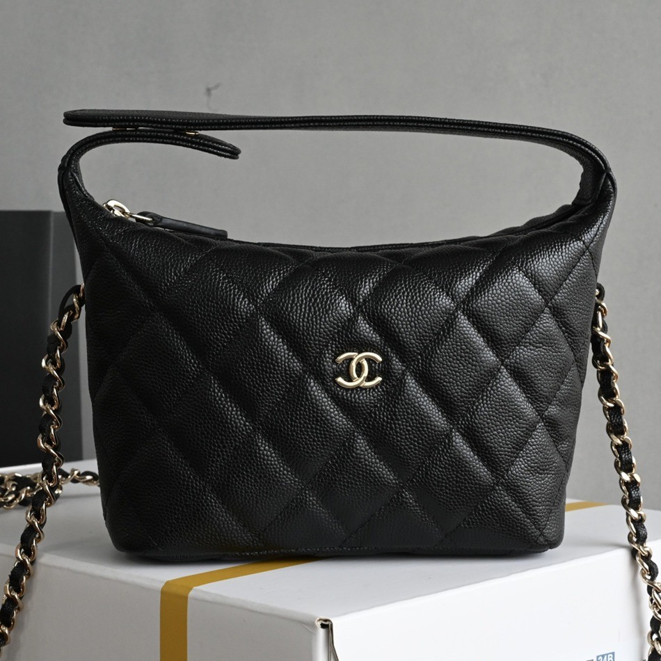 25C 手提Hobo飯盒包 黑色_1