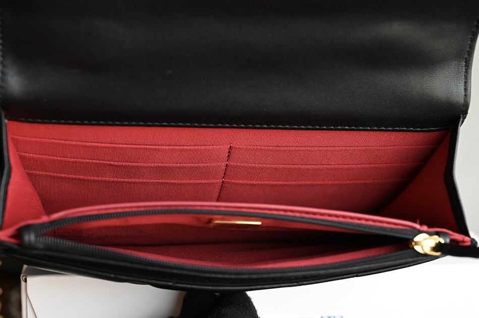 19Woc黑金 多色拼接鏈條包_6