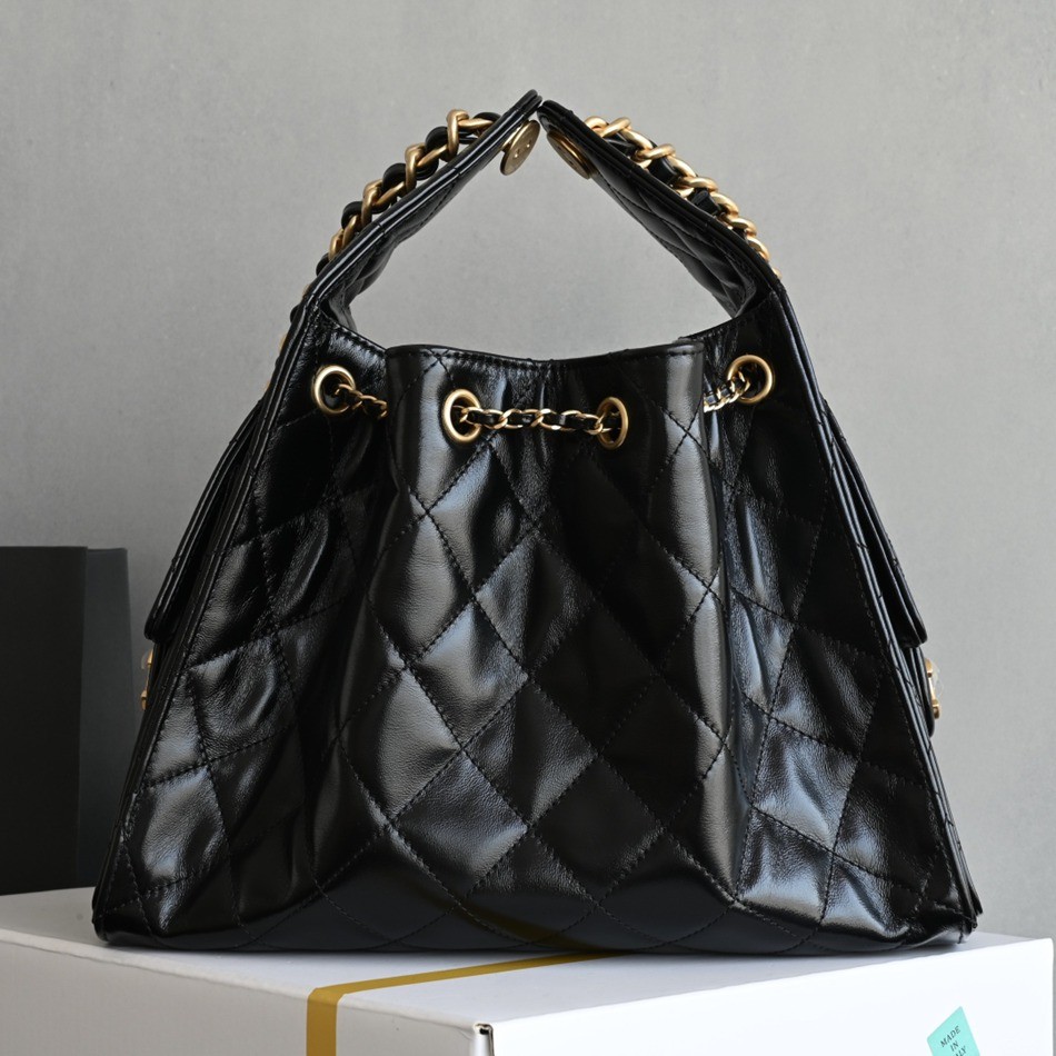 25Bag黑色小號油蠟牛皮_2