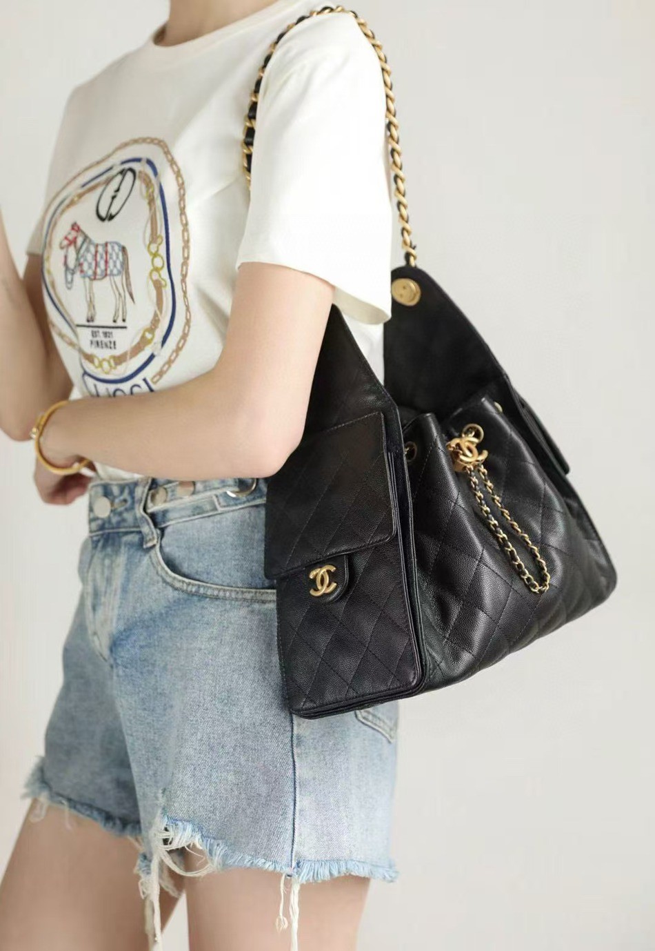 25Bag黑色小號荔枝紋_2