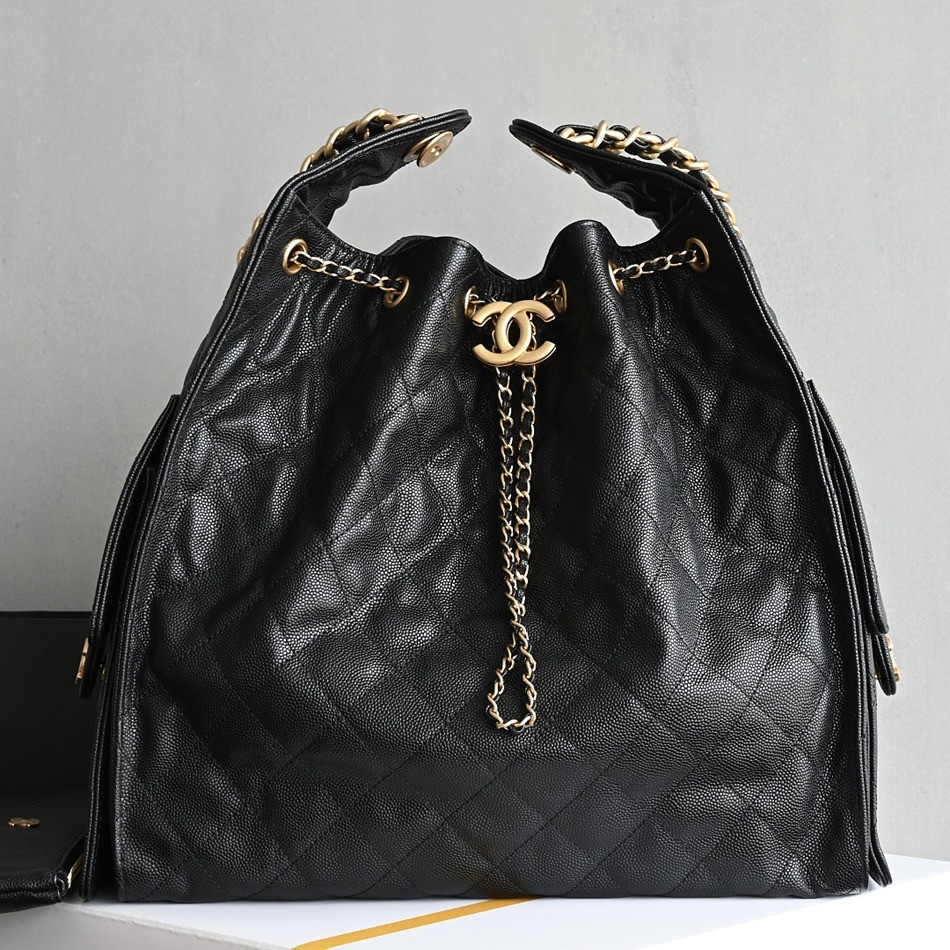 25Bag 黑色中號荔枝紋_1