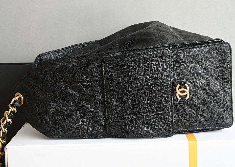 25Bag 黑色中號荔枝紋_3