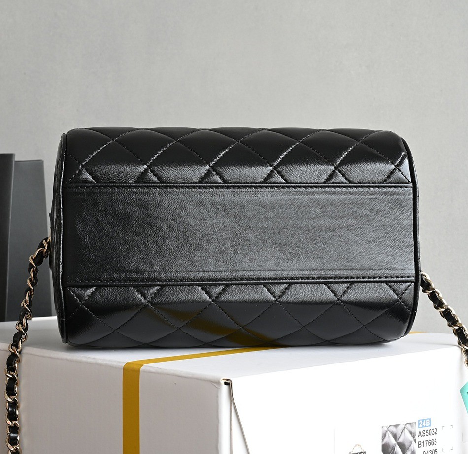 25P波士頓保齡球 羊皮黑色_3