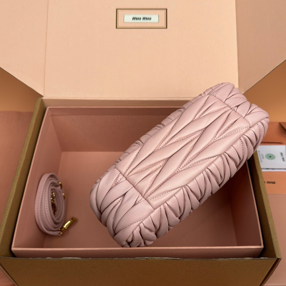 Wander Matelassé半月形Hobo手提包 斜挎包 雪花石膏粉_2