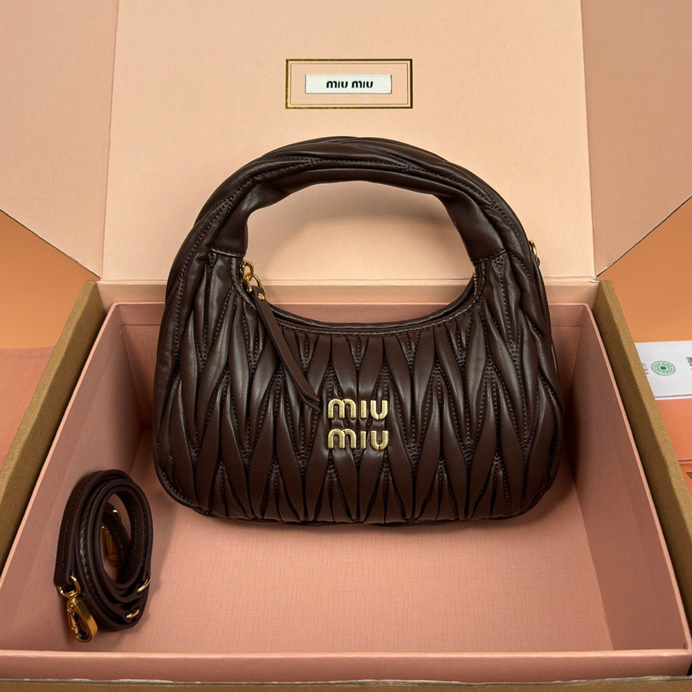 Wander Matelassé半月形Hobo手提包 斜挎包 石南木_1