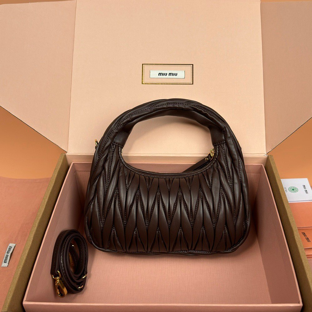 Wander Matelassé半月形Hobo手提包 斜挎包 石南木_3