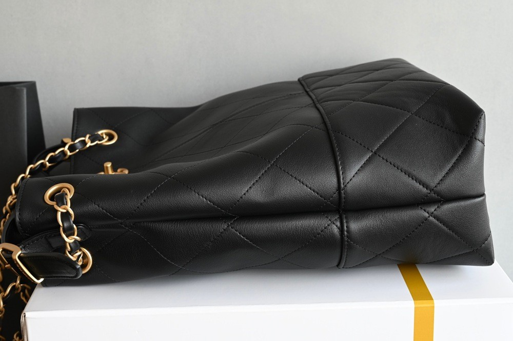 25A Hobo購物袋豎版黑色拼接_3