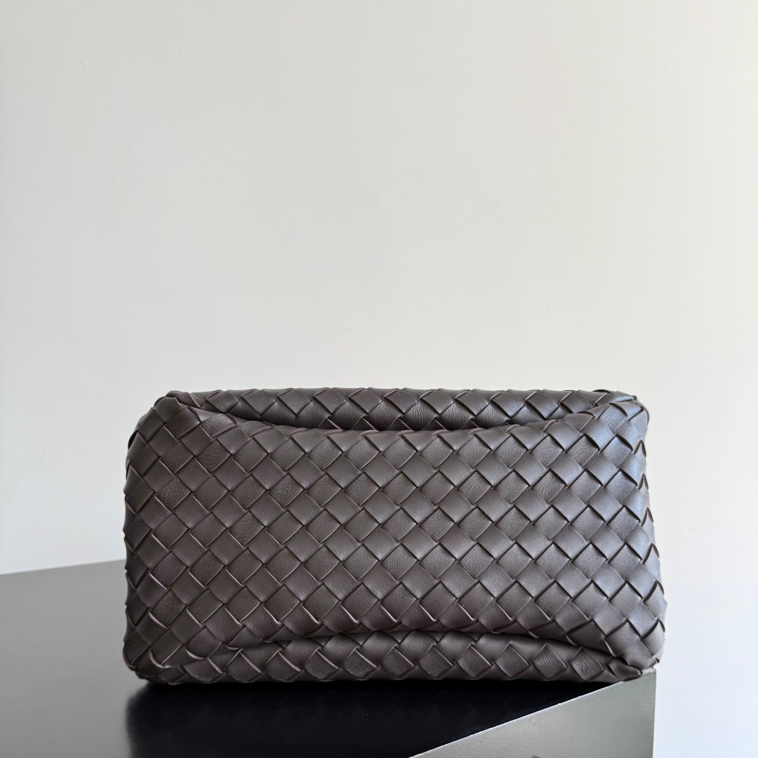 844249 Campana肩背包小號 黑棕色_5