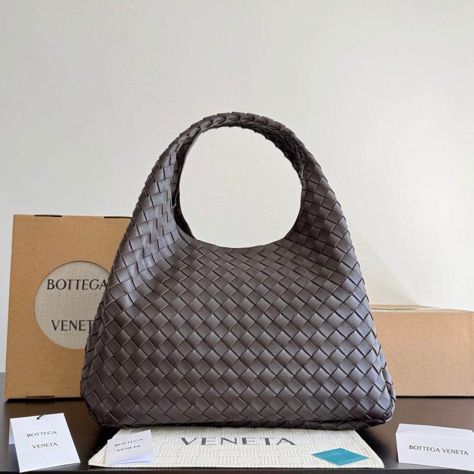 844250 Campana肩背包大號 黑棕色_1