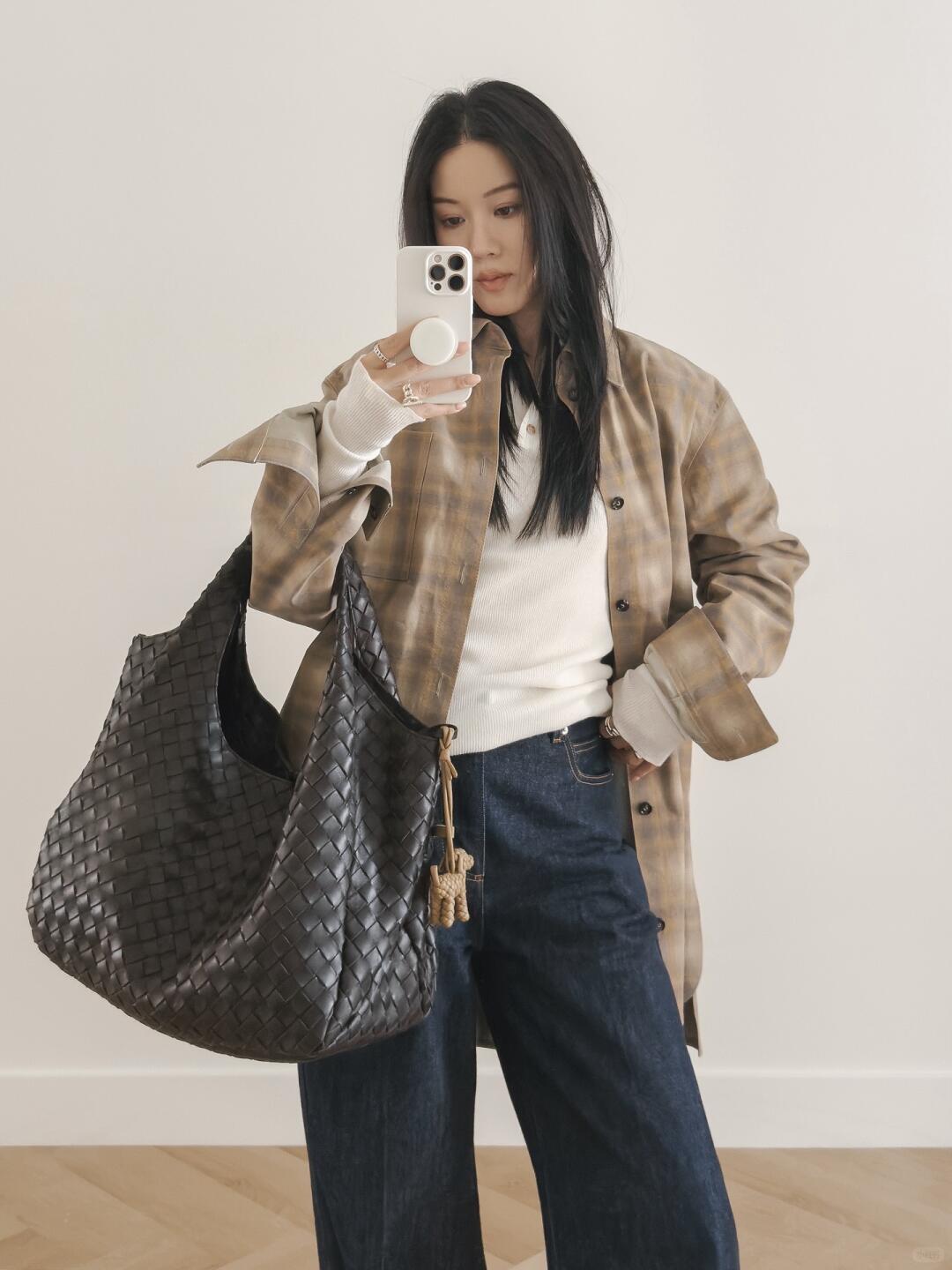 844250 Campana肩背包大號 黑色_11