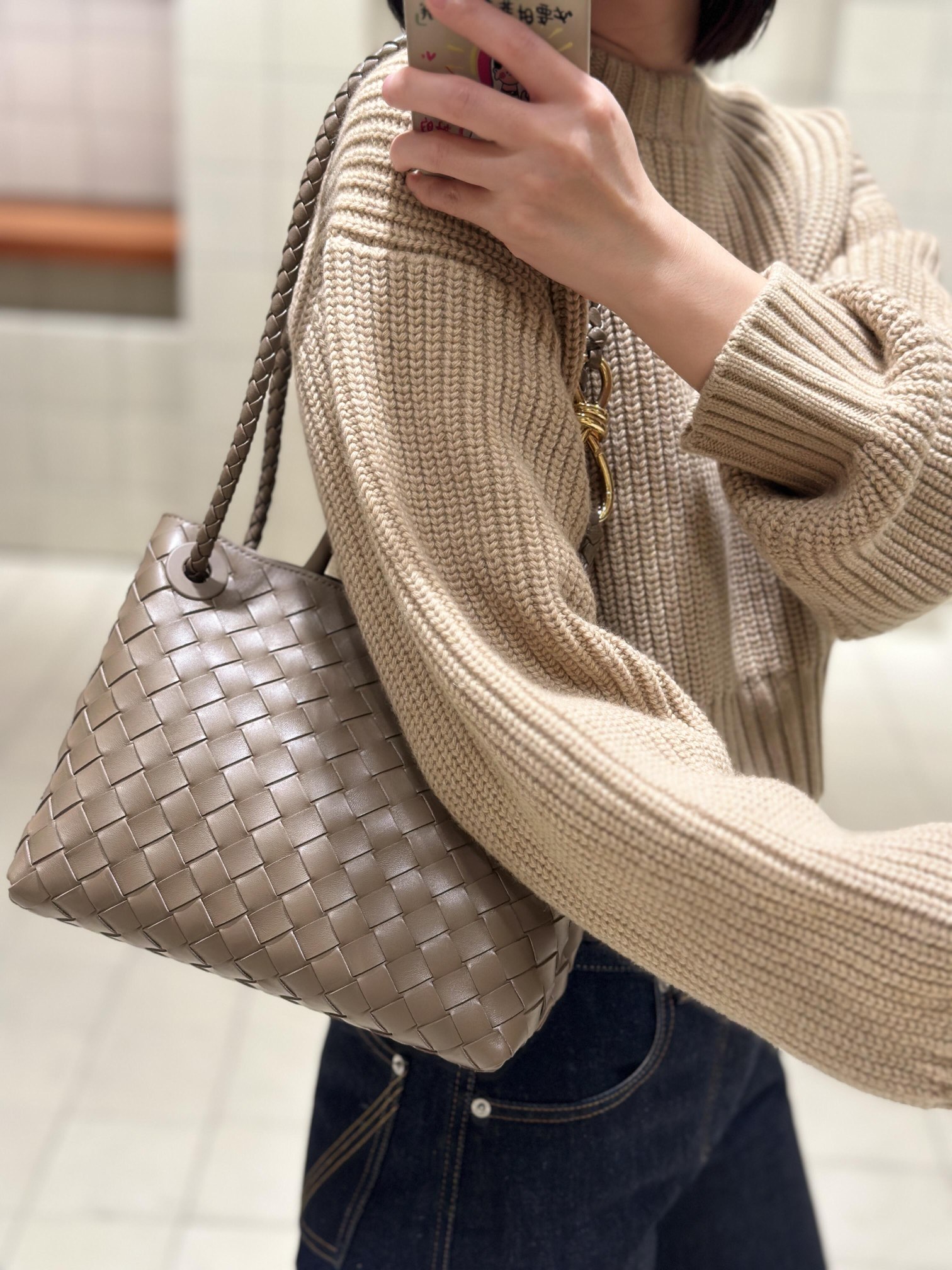 743568 Andiamo蝴蝶結小號 松果棕色_11