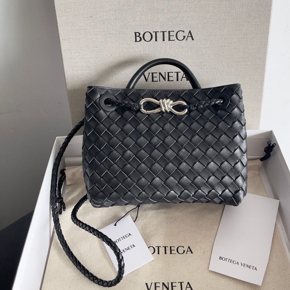 743568 Andiamo蝴蝶結小號 黑色銀（）_1