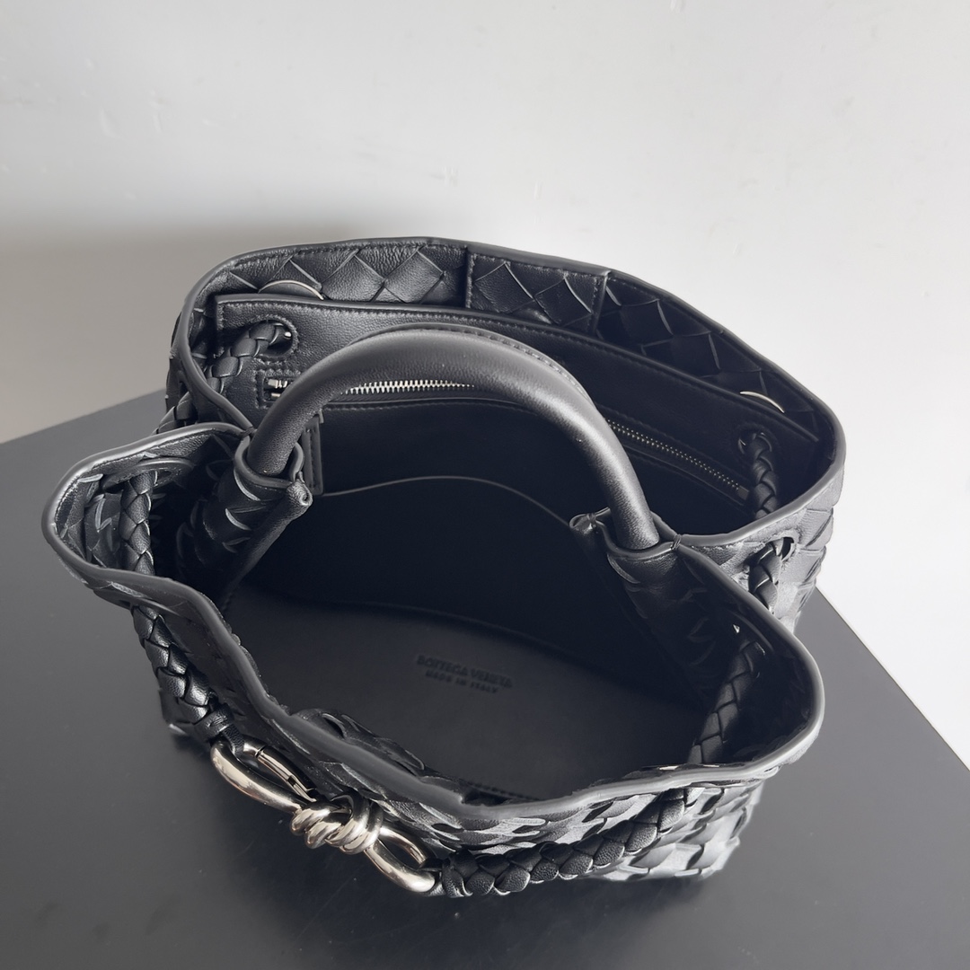 743568 Andiamo蝴蝶結小號 黑色銀（）_10