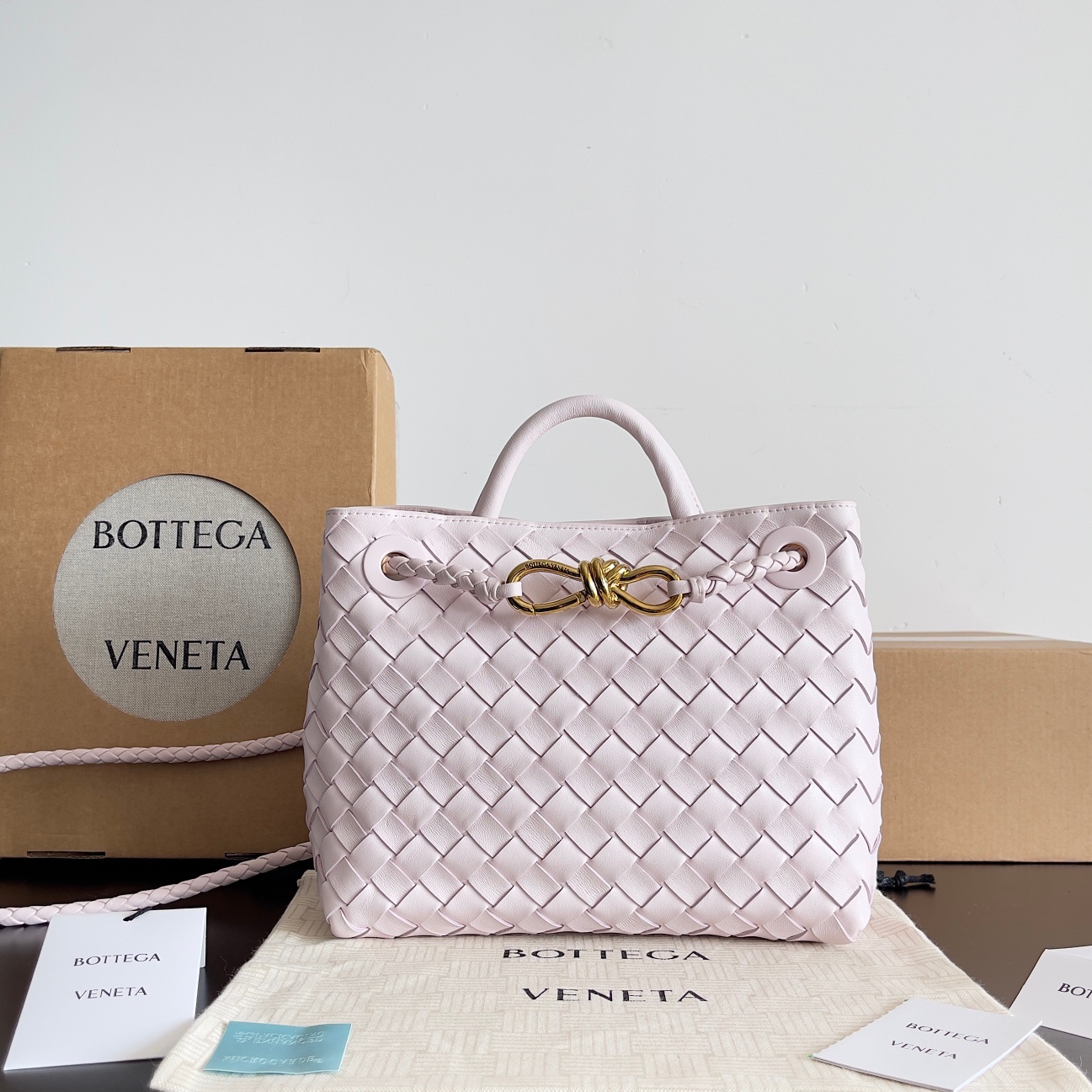 743568 Andiamo蝴蝶結小號 幸福粉色_1