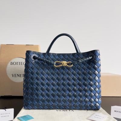 743572 Andiamo蝴蝶結中號 牛仔深藍拼色