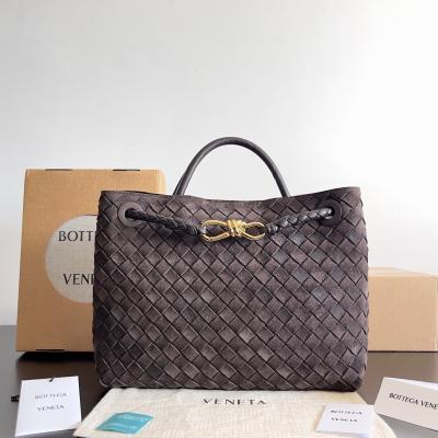 743572 Andiamo蝴蝶結中號 麂皮深咖色