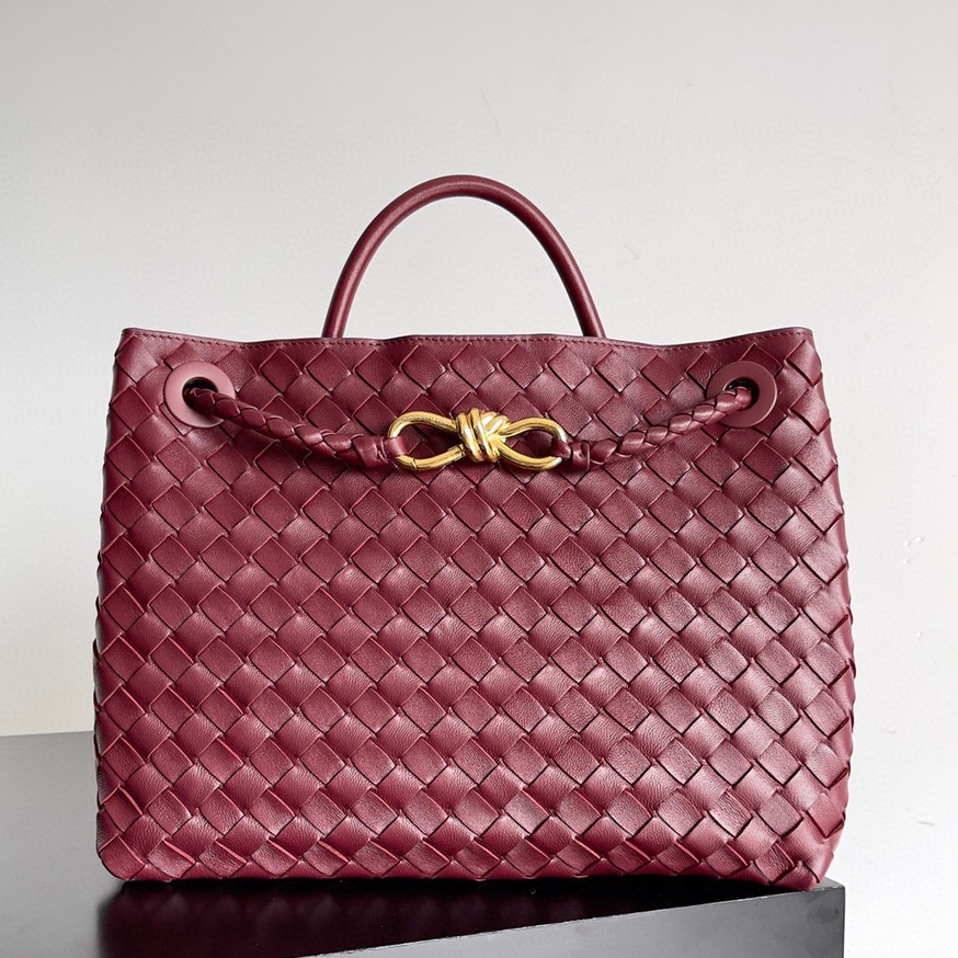 743572 Andiamo蝴蝶結中號 酒紅色_1