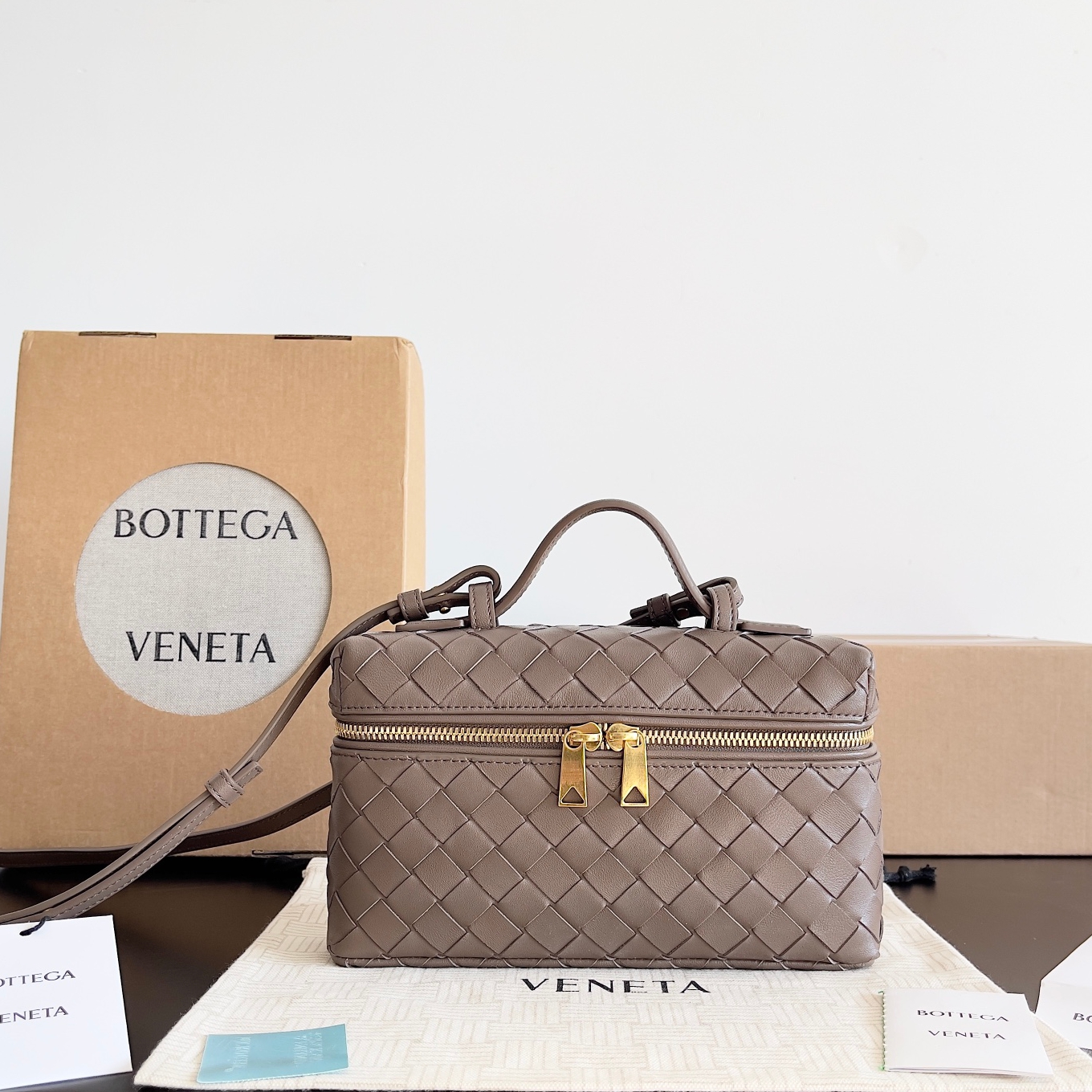 789109化妝包 松果棕色_1