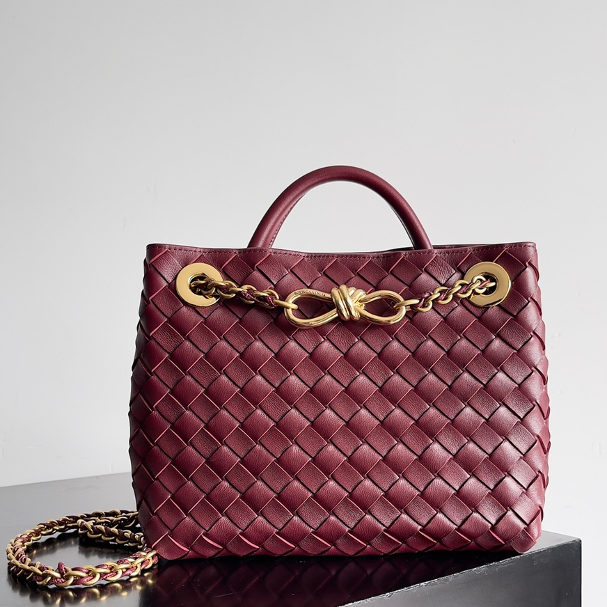 786008小號Andiamo鏈條包 酒紅色_2