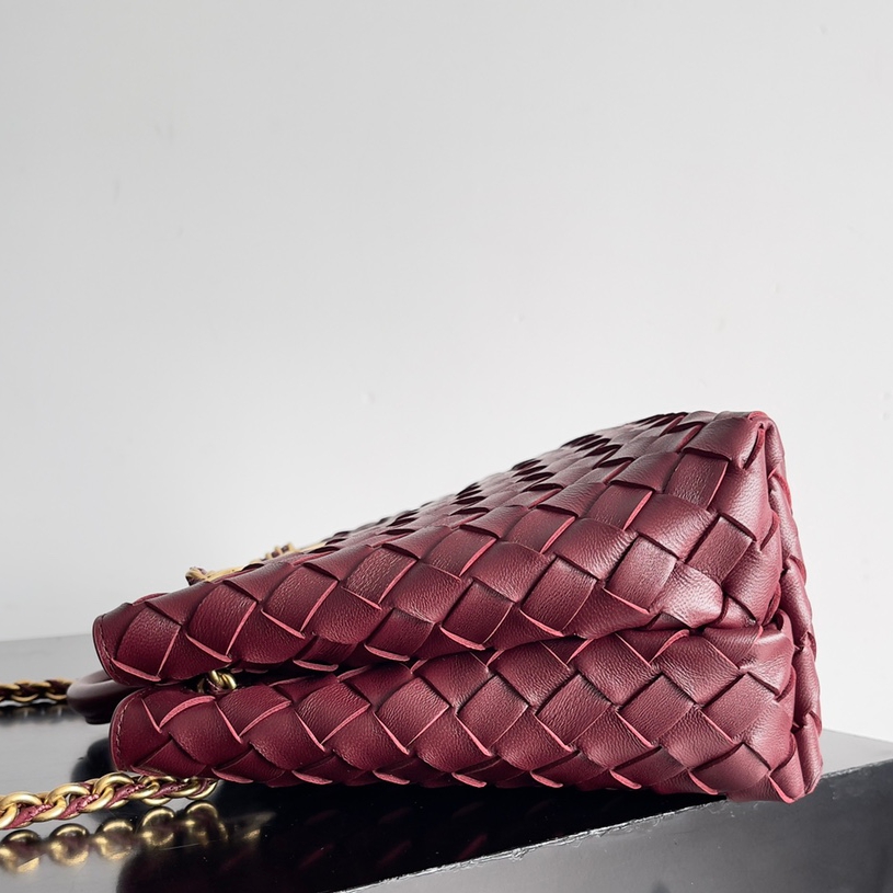 786008小號Andiamo鏈條包 酒紅色_3