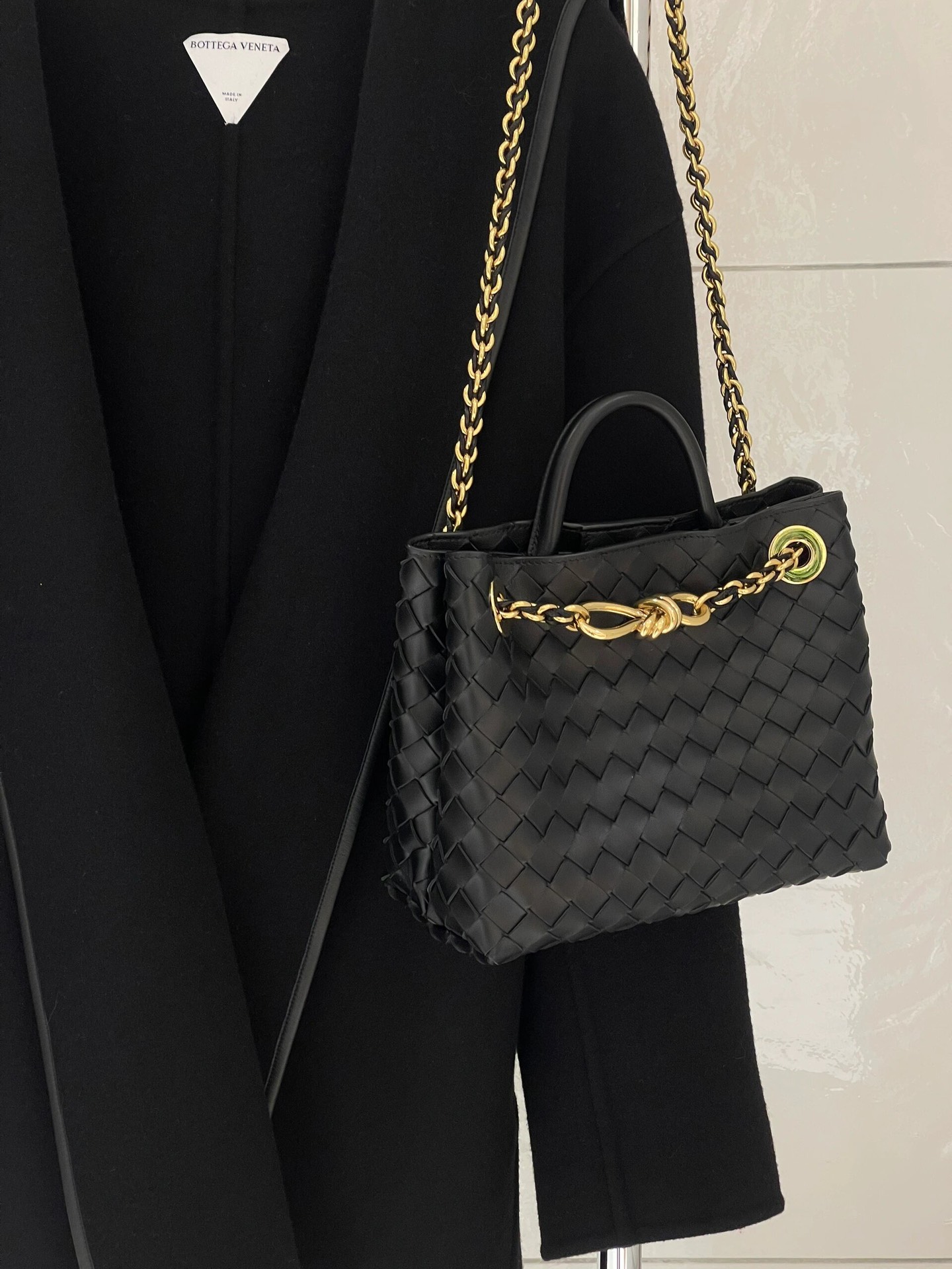 786008小號Andiamo鏈條包 黑色_11