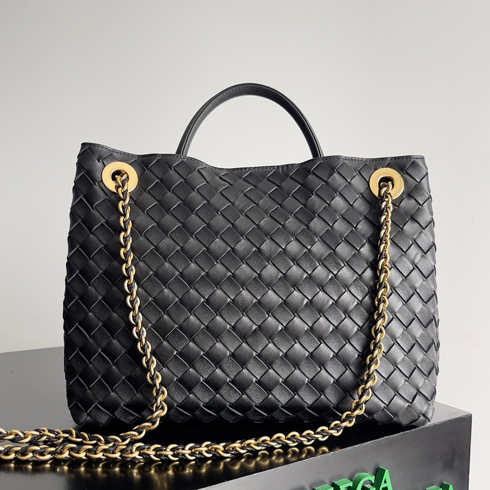 786009 Andiamo鏈條包朵中號 黑色_4