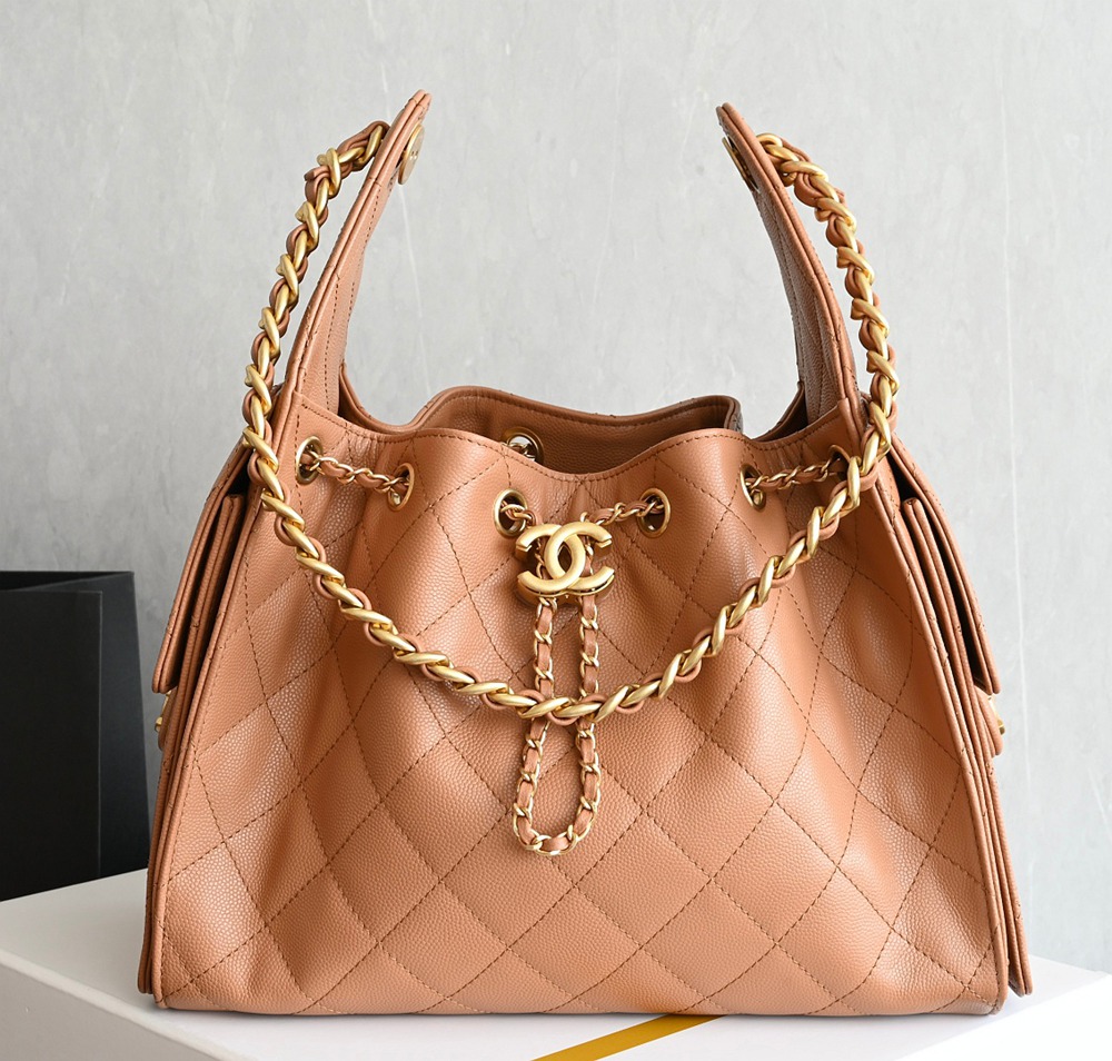 25B 25Bag嬉皮購物包小號 焦糖色_1