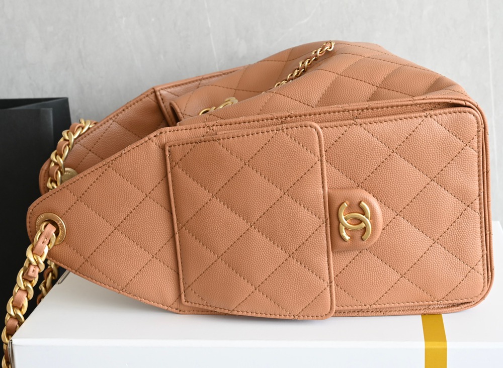 25B 25Bag嬉皮購物包小號 焦糖色_3